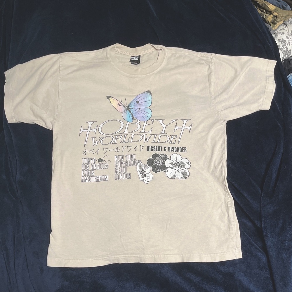 Obey Worldwide Butterfly T-shirt
